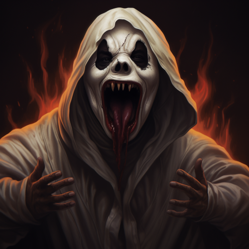 4. Ghostface from Scream movie, white mask with black eyes. 4. Ghostface from Scream movie, white mask with black eyes.