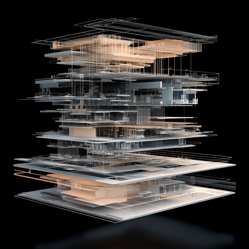 3D digital architecture showcasing DynamicWeb platform components. 3D digital architecture showcasing DynamicWeb platform components.