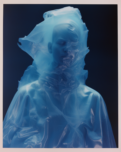 Vintage movie still with Phoenician art