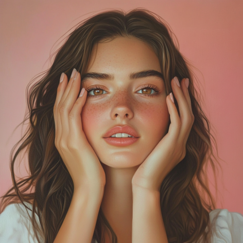 A Pretty Young Girl with Natural Beauty A Pretty Young Girl with Natural Beauty