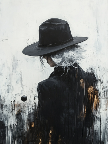 A Woman Golfing in Jeremy Mann's Style A Woman Golfing in Jeremy Mann's Style