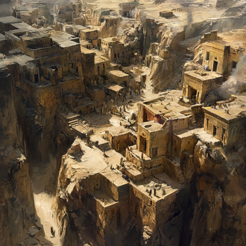 A desert city built on ancient tombs.