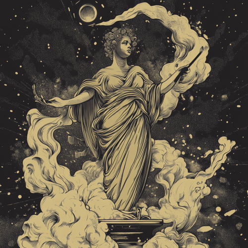 A logo design of urban Hestia protecting environment.