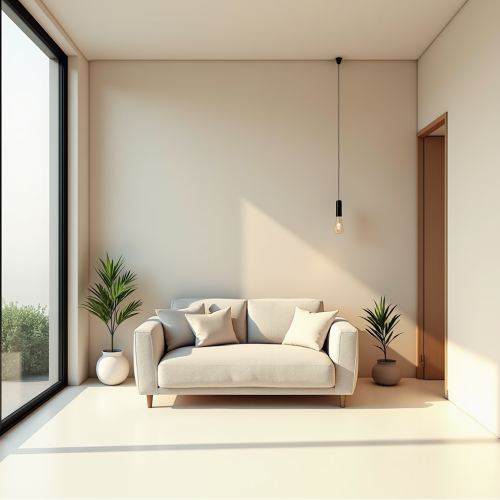 A simple modern home interior design drawing. A simple modern home interior design drawing.