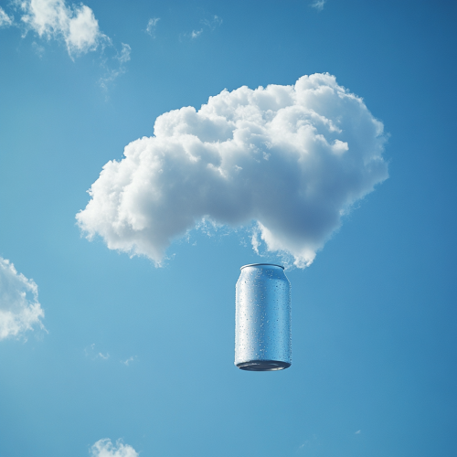 Cloud shaped like soda can, fluffy and light. Cloud shaped like soda can, fluffy and light.