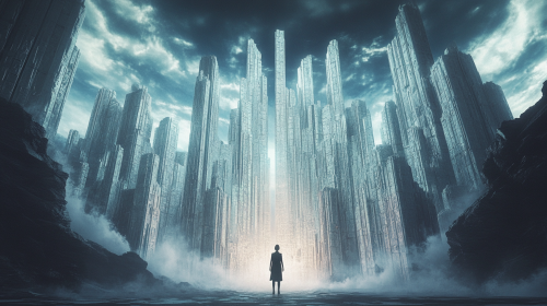 Exciting Future: Person Building Modern Kingdom Realm Exciting Future: Person Building Modern Kingdom Realm