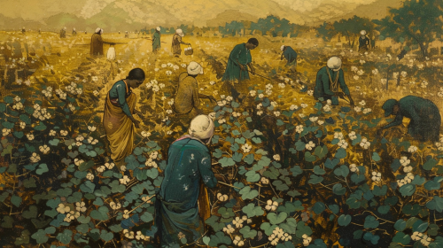 Indian Cotton Field: Modern Mona Lisa Renaissance Portrait Indian Cotton Field: Modern Mona Lisa Renaissance Portrait