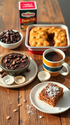 Inviting Dessert Spread on Rustic Table for Pinterest. Inviting Dessert Spread on Rustic Table for Pinterest.
