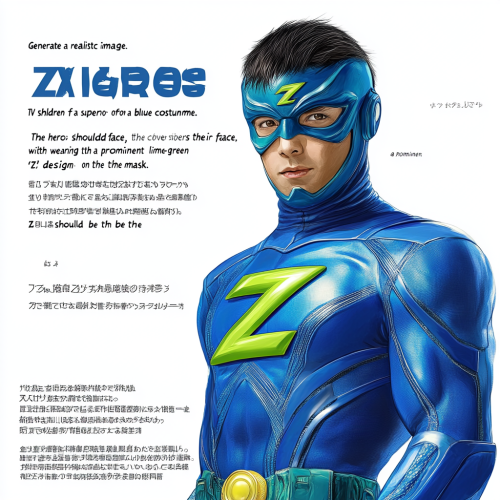 Japanese superhero 'ZACROS' in dynamic blue costume. Japanese superhero 'ZACROS' in dynamic blue costume.