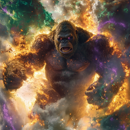 King Kong trapped in Elemental Ash Tempest King Kong trapped in Elemental Ash Tempest