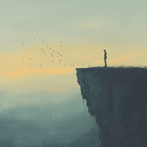 Letting go of past, looking towards new beginnings calmly. Letting go of past, looking towards new beginnings calmly.