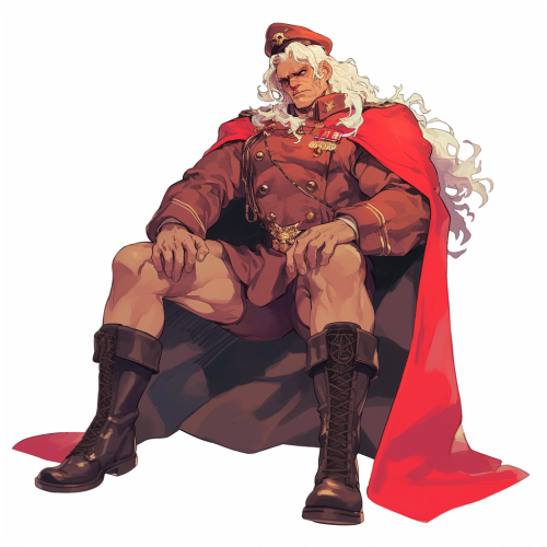 Mixed Magneto and M. Bison anime character Mixed Magneto and M. Bison anime character