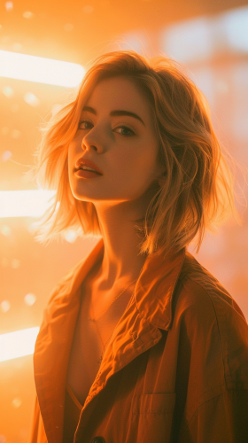 Person relaxes after decision, Canon camera, orange hues. Person relaxes after decision, Canon camera, orange hues.