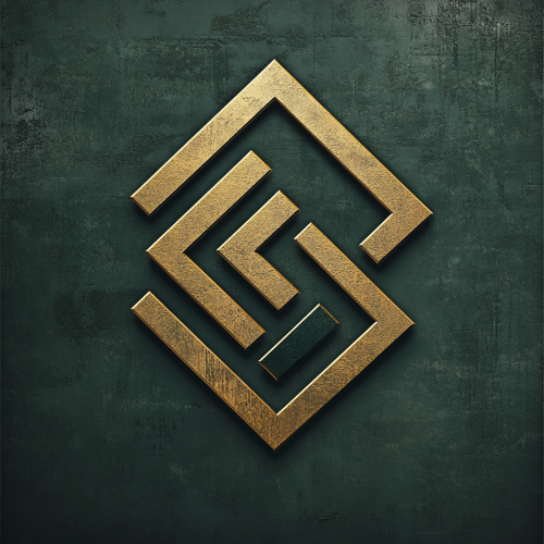 Sleek logo for hardscaping company with stone textures. Sleek logo for hardscaping company with stone textures.