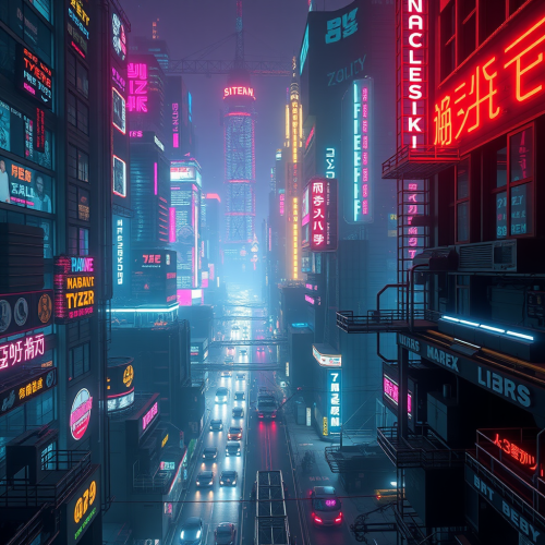 The Dark Matrix Analyzing Futuristic Declining Cities