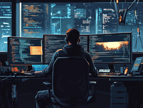 The Professional Programmer in a Futuristic Office The Professional Programmer in a Futuristic Office