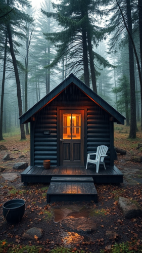 The Rainfall Cabin in the Woods The Rainfall Cabin in the Woods