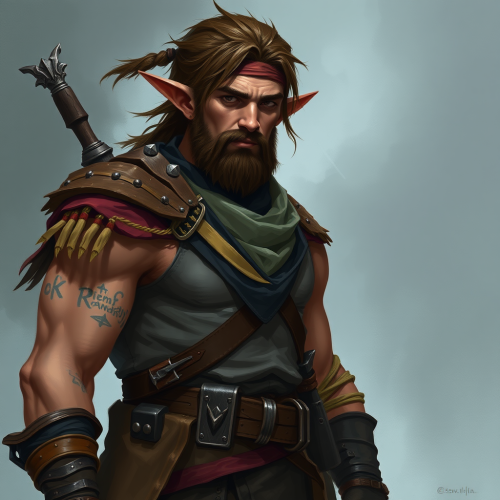 The Rugged Arabian Wood Elf Ranger The Rugged Arabian Wood Elf Ranger