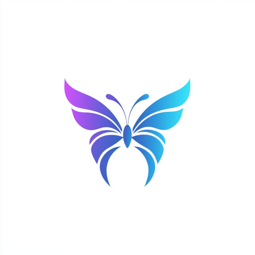 Transformational Coaching Program logo with butterfly symbol, calming tones. Transformational Coaching Program logo with butterfly symbol, calming tones.