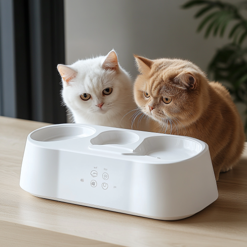 White Automatic Feeder for Cats and Dogs Sale Photos  White Automatic Feeder for Cats and Dogs Sale Photos