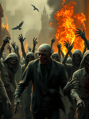 Zombies attacking people in 1900s around the world. Zombies attacking people in 1900s around the world.
