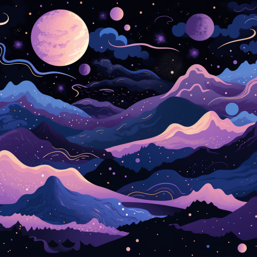 Abstract cosmos seamless background