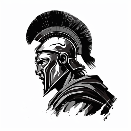 Illustration of Achilles, the Greek Warrior Illustration of Achilles, the Greek Warrior