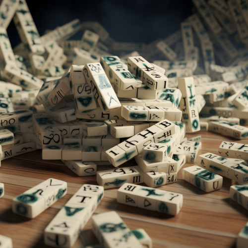 AHA moment hidden in dominoes AHA moment hidden in dominoes