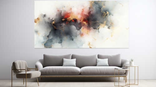 Alcohol Ink Celestial Sky with Gold Stars