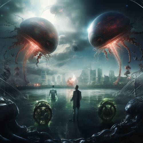 Aliens inserting DNA into Earth's life