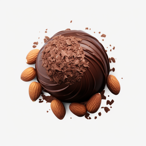 Almond Nut Chocolate Ball with Sprinkle Powder Almond Nut Chocolate Ball with Sprinkle Powder