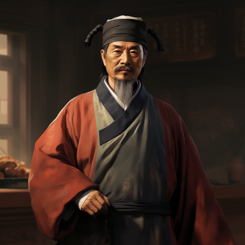 Kind and Wise Ancient Han Physician