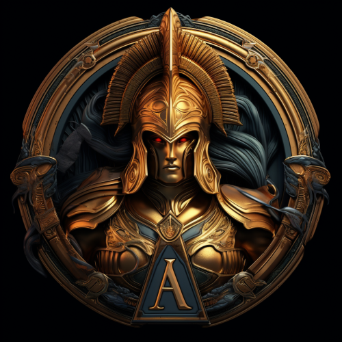 Logo of Athena, symbolizing wisdom and strength