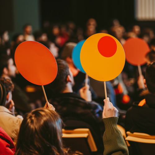 audience voting question colors decision