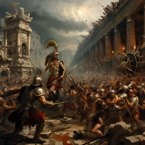 Aztecs and Romans in Battle Aztecs and Romans in Battle