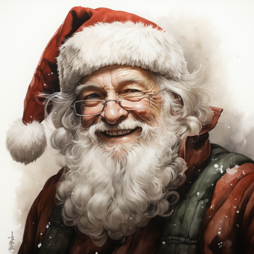 Babbo Natale Disegno da Colorare