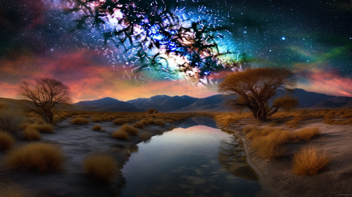 Beautiful Universe Landscape Photo