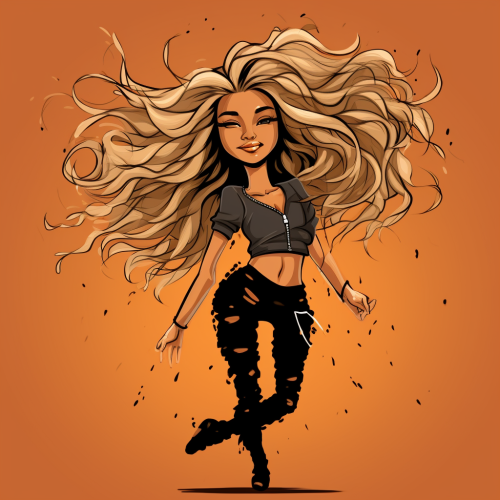 Beyoncé in Calvin and Hobbes Style