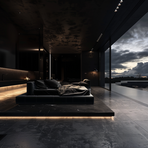 Virtual Reality Black Bedroom Virtual Reality Black Bedroom