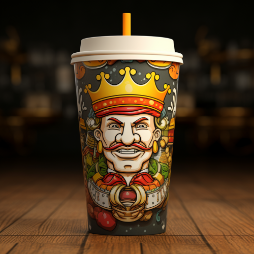 Burger Kicks Juice Cup - 3D Mockup Burger Kicks Juice Cup - 3D Mockup