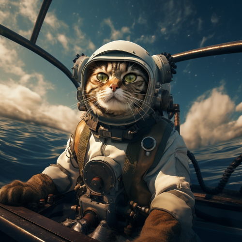 Cat Pilot on Laputa Island Cat Pilot on Laputa Island