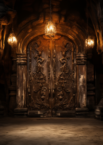 Oriental Cave Echoes Door Knocker Oriental Cave Echoes Door Knocker