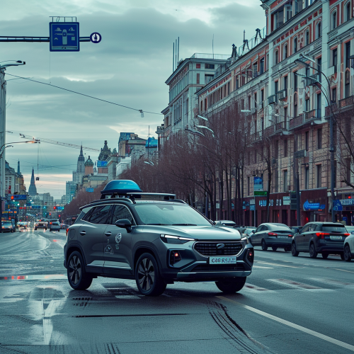 Changan CS35PLUS Car with Blue Dome Security Protection Changan CS35PLUS Car with Blue Dome Security Protection