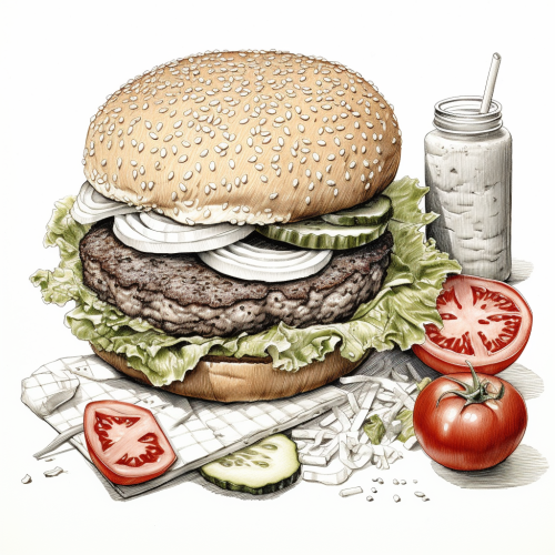 Cheeseburger components image