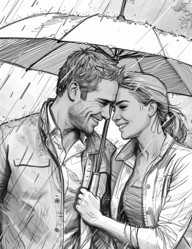 Chris Pine and Jennifer Lawrence running under umbrella in rain Chris Pine and Jennifer Lawrence running under umbrella in rain