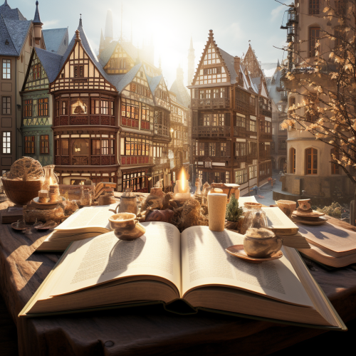 A mesmerizing cityscape of the dreamy books A mesmerizing cityscape of the dreamy books