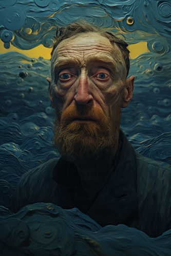 Beautiful classical art in Van Gogh style Beautiful classical art in Van Gogh style