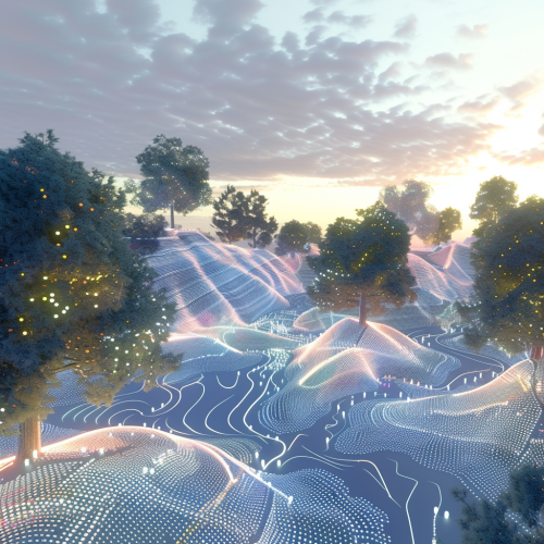 Codeland Digital Realm Fantasy Landscape Codeland Digital Realm Fantasy Landscape