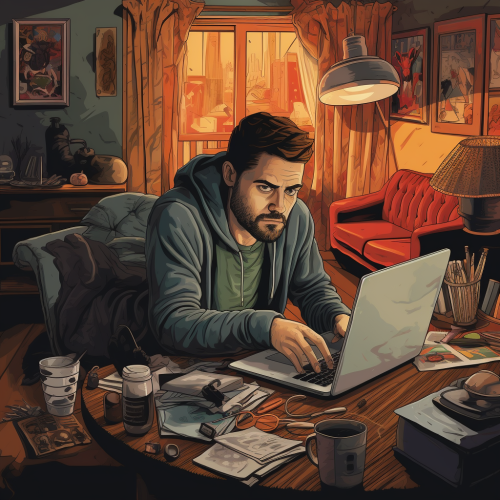 30-year-old man working from home unaware of company hack