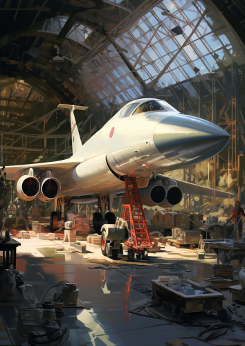Concorde being prepared for flight Concorde being prepared for flight